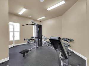 View of exercise room