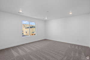 View of carpeted empty room