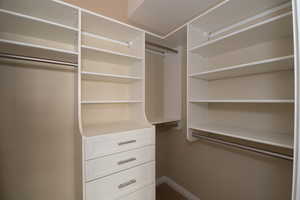 View of spacious closet