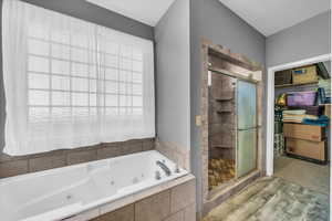 Bathroom with separate shower and tub