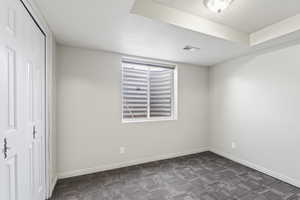 Second basement bedroom.