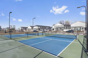 Community amenities: Dog Park, Tot Lot, Pickleball Courts, and Basketball Court