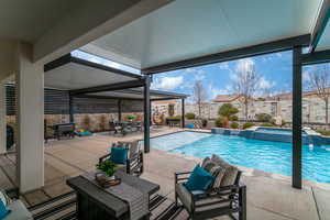 Covered back patio