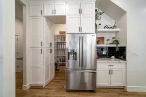 Hidden pantry, built in shelves