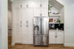 Hidden pantry, built in shelves