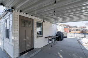 View of patio / terrace featuring a grill