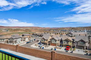 Birds eye view of property