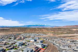 Bird's eye view featuring a mountain view