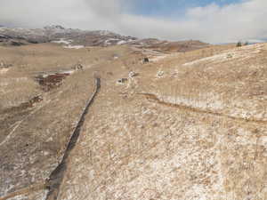 View of mountain feature with a rural view