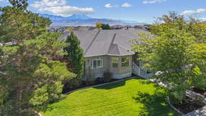 Exterior space with a mountain view