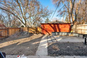 View of yard with a patio area