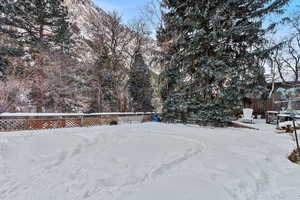 View of snowy yard