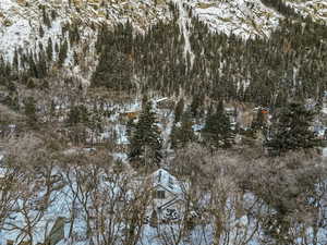 View of snow covered land