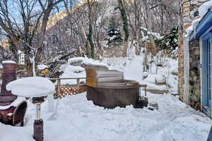 View of snowy yard