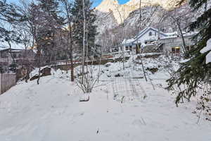 View of snowy yard