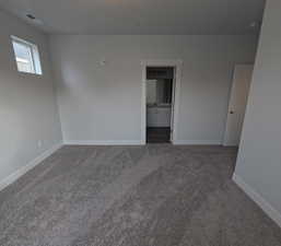 View of carpeted Master Bedroom