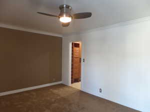 Owners Bedroom with Walk-In Closet with Custom Built-Ins