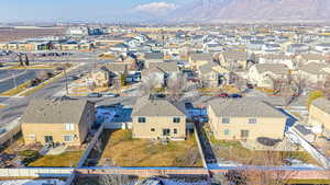 Bird's eye view featuring a mountain view