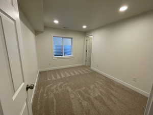 Basement bedroom 2 with walk in closet