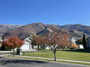 Beautiful mountain views from front yard