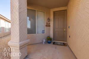 View of  front doorway to property