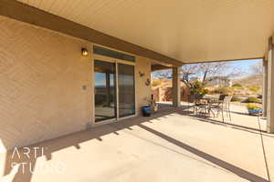 View of back patio