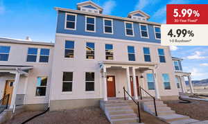 Multi unit property featuring stucco siding