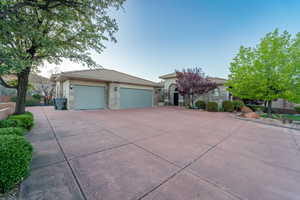 View of front of house featuring a garage