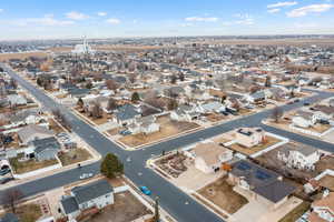 Birds eye view of property