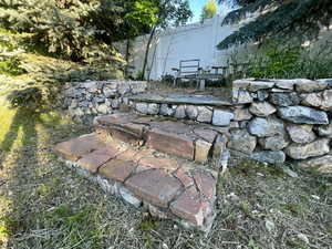 View of yard, seating area