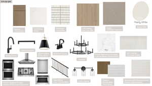 Actual Color Pallet and selections chosen for this amazing home