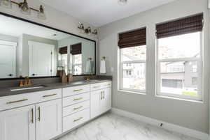 Master Bathroom featuring vanity. *Photos are of our Stella model home.  Actual colors and finishes will vary.  See agent for additional information.