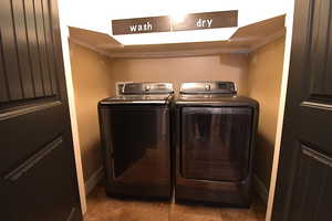 Laundry area with washer and dryer