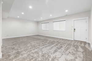 View of carpeted empty room