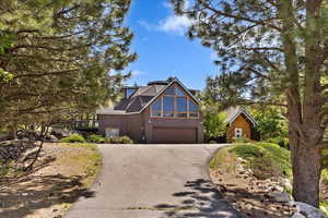 View of front of house featuring a garage