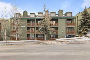 View of snow covered property
