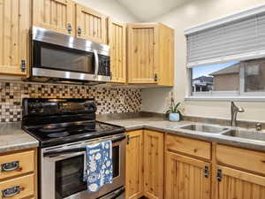 Kitchen close-up of charming cabinets