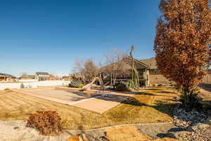 View of yard featuring a patio area