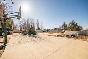 View of basketball court