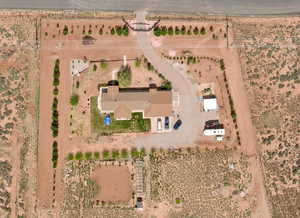 Drone / aerial view featuring a rural view