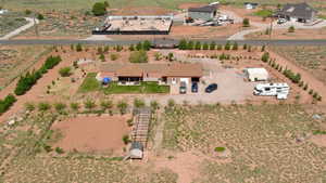 Aerial view with a rural view