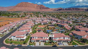 Bird's eye view featuring a mountain view