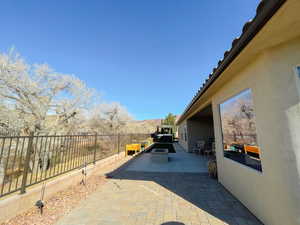 View of patio