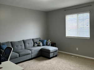 Spacious 2nd bedroom with large closet.