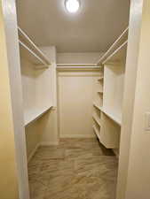 Master bedroom walk in closet