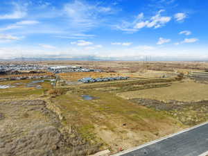 Aerial view with a rural view