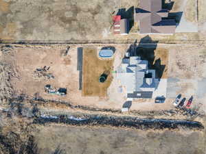 Birds eye view of property