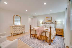 Bedroom featuring light hardwood / wood-style flooring