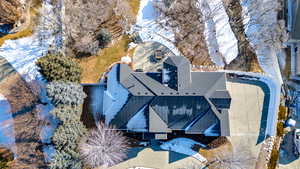 Birds eye view of property