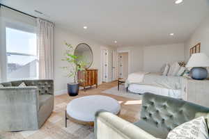 Bedroom featuring light hardwood / wood-style flooring